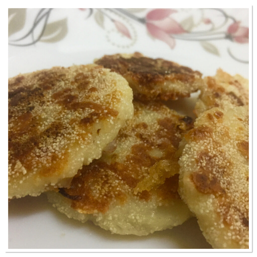 POTATO AND CHEESE PATTIES