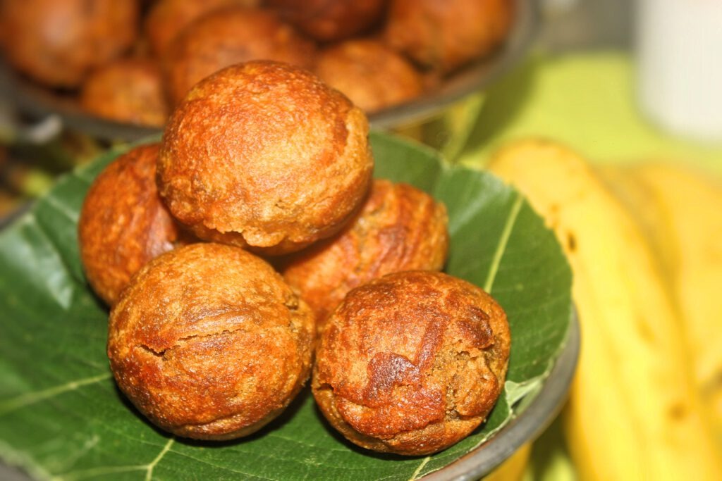 WHOLE WHEAT UNNI APPAM/ WHOLE WHEAT AND JAGGERY DUMPLINGS